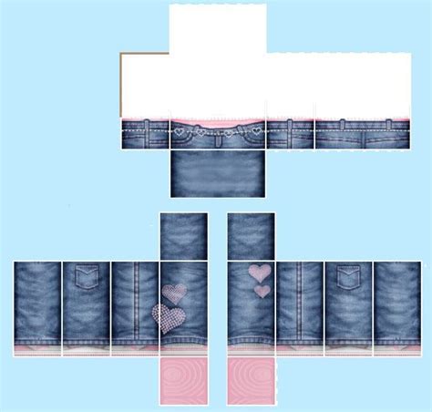 light pink vintage y2k jeans hearts ugh ok swag roblox template ...