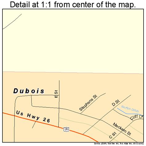 Dubois Wyoming Street Map 5621415