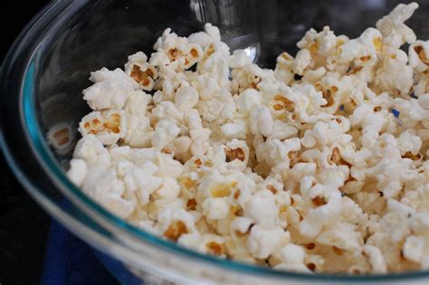 In Michelle's Kitchen: Microwave Popcorn in a Glass Bowl