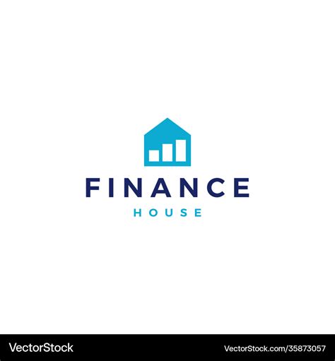 Finance financial house home mortgage investment Vector Image