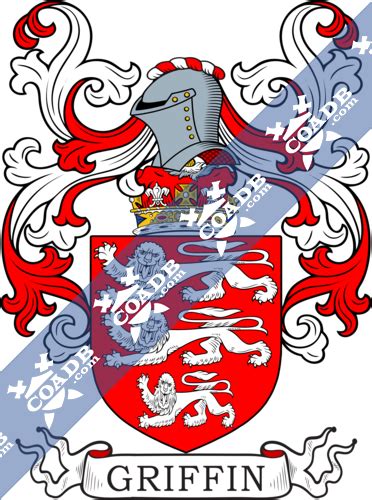 Griffin Family Crest, Coat of Arms and Name History