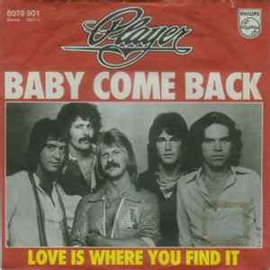 Player – Baby Come Back – Vinyl (7", 45 RPM + 2 more), 1977 [r2842007 ...