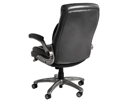 AmazonCommercial Ergonomic Executive Office Desk Chair with Flip-up Armrests - Adjustable Height ...