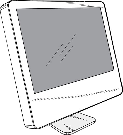 Clipart Info - Led Monitor Drawing - Png Download - Full Size Clipart ...