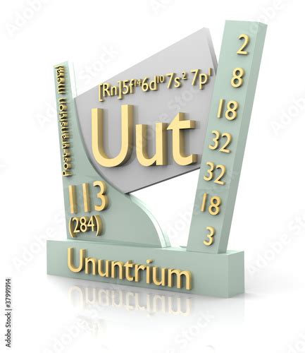 Ununtrium form Periodic Table of Elements - V2 - Buy this stock illustration and explore similar ...