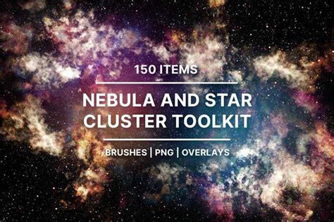 Nebula Star Clusters Brushes PNG Free Download - Luckystudio4u