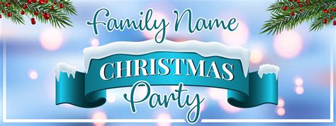 Personalized Christmas Party Banner Merry Christmas Holiday - Etsy