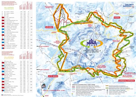 Dolomiti Superski Trail Map