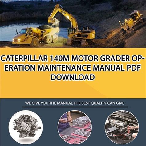 Caterpillar 140M MOTOR GRADER Operation Maintenance Manual PDF download ...