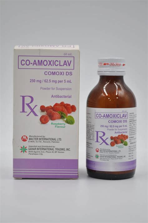 CO-AMOXICLAV (COMOXI DS) | 250 mg/62.5 mg | Sahar Pharma