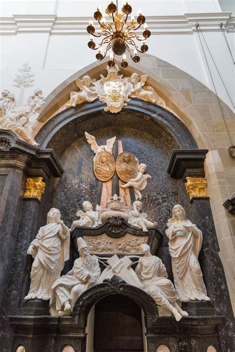 Wawel Cathedral Interior in Krakow, Poland. Editorial Stock Image ...