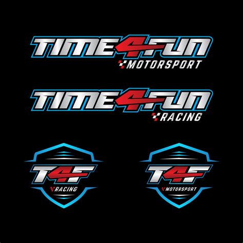 Masculine, Upmarket, Racing Logo Design for T4F racing and T4F ...