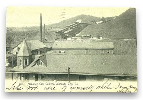 Mahanoy City PA Postcard Mahanoy City Colliery | eBay