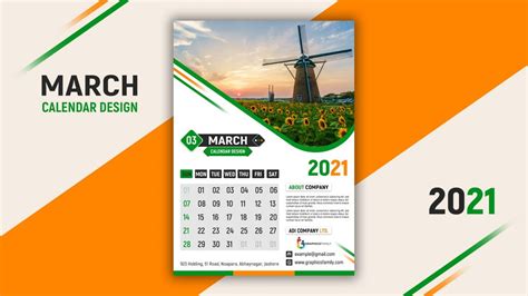 Free Calendar Design PSD Template – GraphicsFamily