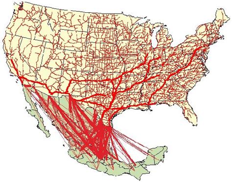 Truck routes | Data map, Map, Data