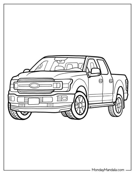 Ford Truck And Trailer Coloring Pages