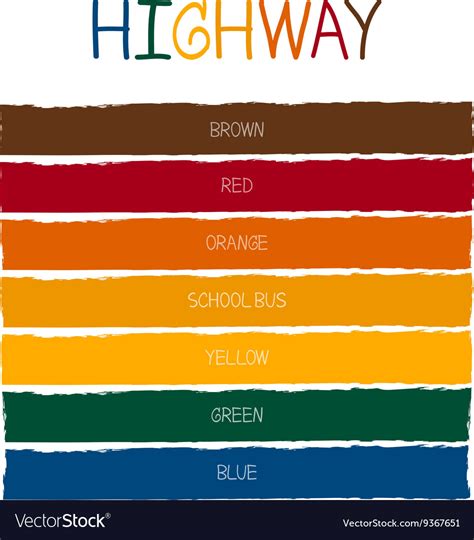 Highway color tone Royalty Free Vector Image - VectorStock