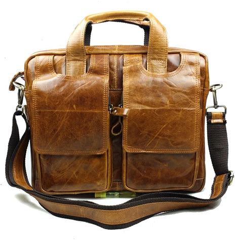 Leather Work Bag Laptop | semashow.com