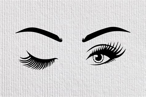 Wink Eye SVG, Winking Look, Eyes Graphic by dizlarka · Creative Fabrica