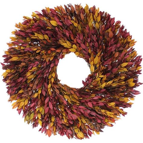 Yellow and Red Myrtle Wreath | Dried floral wreaths, Wreaths, Dried floral