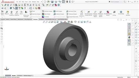 How to Design a Flat Belt Pulley Design #134| Industrial design ||SolidWorks|@DesignWithAjay ...