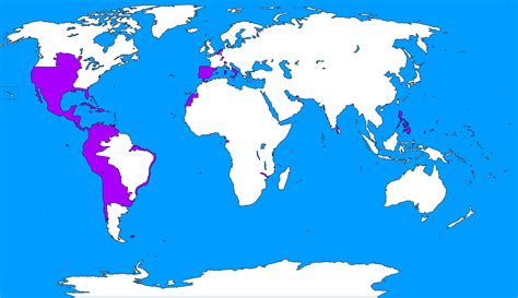 The Entire Spanish Empire (Updated) [4500x2592] : r/MapPorn