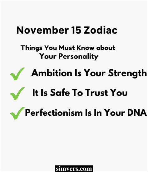 November 15 Zodiac: Birthday, Personality & More (Detailed Guide)