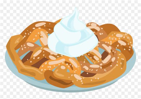 Funnel Cake Vector - Funnel Cake Clipart Png, Transparent Png - vhv