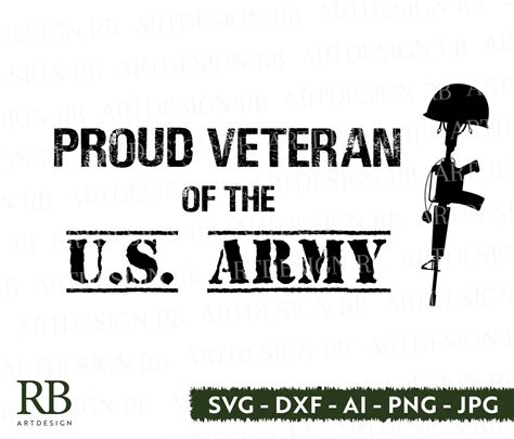 Proud Veteran Of The U.S Army SVG/DXF/PNG/Jpeg/Ai Veteran Svg | Etsy