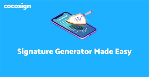Free Signature Maker: Create Professional eSignatures - CocoSign