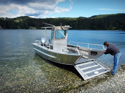 20' Landing Craft Centre Console Aluminum Boat By Silver Streak Boats