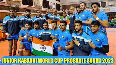 Kabaddi World Cup 2023 Team India Probable Full Squad| Star Sports ...