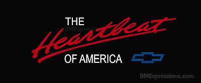 Chevy Heartbeat of America COLORED Vinyl Decal Sticker CHEVROLET | eBay