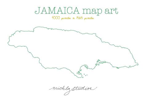 PNG Jamaica Map Digital Clip Art, State, Country, Silhouette - Etsy