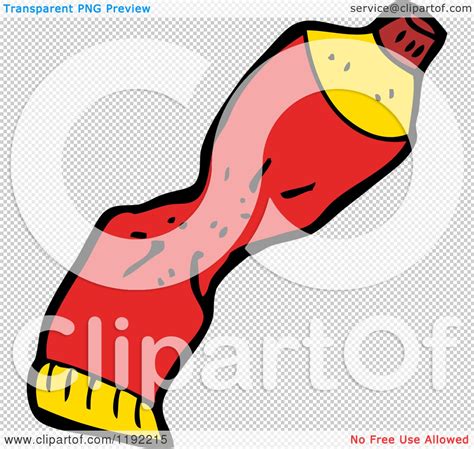 Cartoon of a Toothpaste Tube - Royalty Free Vector Illustration by lineartestpilot #1192215