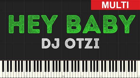 Dj Otzi - Hey Baby (Instrumental Tutorial) [Synthesia] - YouTube