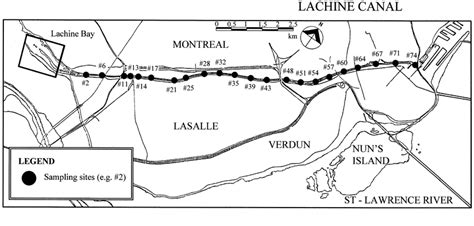 a. Map of the Lachine Canal sampling sites. | Download Scientific Diagram