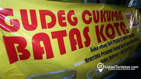 Gudeg Batas Kota, Gudeg Terkenal Di Jogja Buka Malam Hari