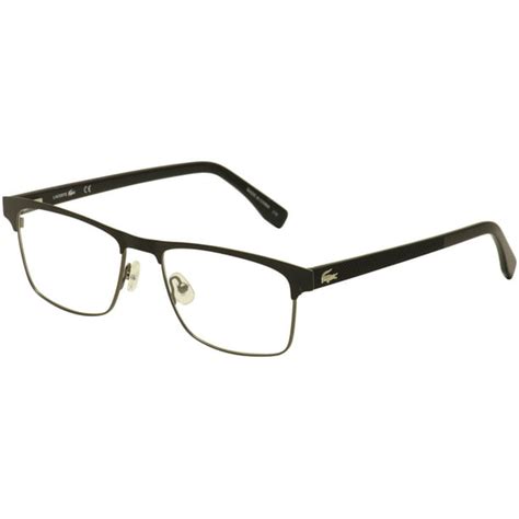 Lacoste Eyeglasses L2198 L/2198 001 Black/Silver Full Rim Optical Frame ...