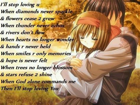 Anime Poems | When i stop loving you - My Anime Poetry | quotes | Anime ...