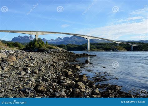 Saltstraumen Bridge In Norway Stock Photo - Image: 54366499