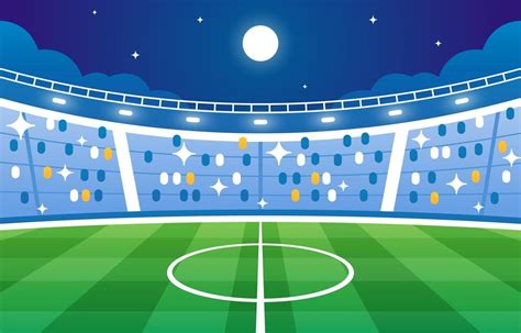 Football Stadium at Night Background 2770010 Vector Art at Vecteezy