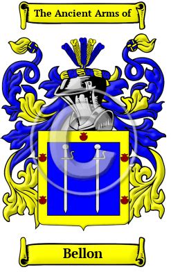 Bellon Name Meaning, Family History, Family Crest & Coats of Arms