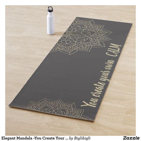 Elegant Mandala -You Create Your Own Calm Yoga Mat | Zazzle.com | Yoga mat, Custom yoga mat, Mandala