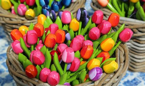 Tulips for Sale in the Flower Market Stock Image - Image of tulips ...