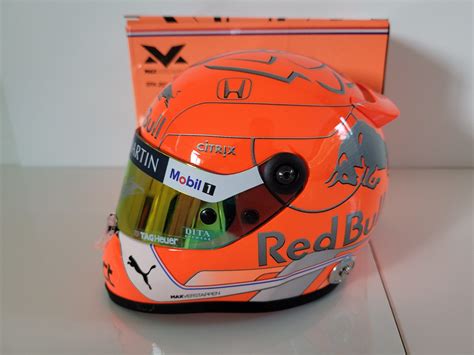 Max Verstappen signed helmet, 1/2 scale, Spa 2019, RedBull F1 – Racingexclusives