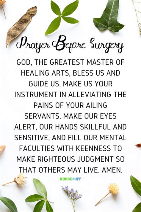 20 Short But Effective Prayers for Surgery - NurseBuff