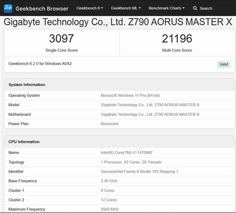 Intel Core i7-14700KF 20-Core CPU Flirts With 6GHz In Leaked Benchmark | HotHardware