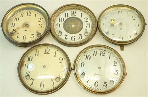 LOT OF 5 ANTIQUE MANTEL CLOCK DIALS PARTS REPAIR -- Antique Price Guide ...