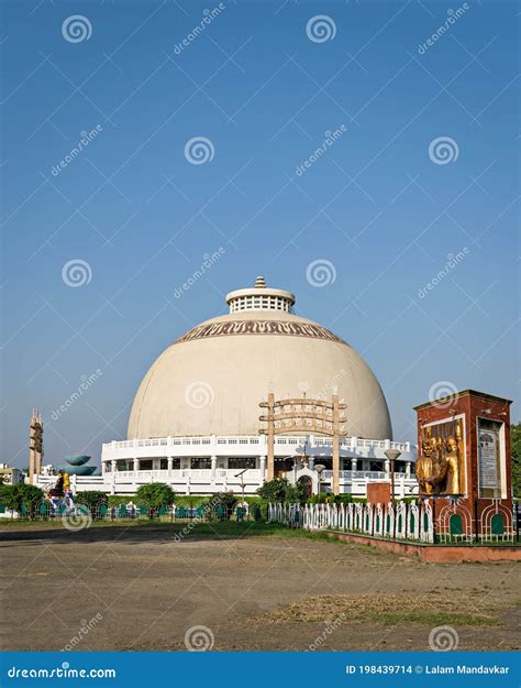 Dome of Deekshabhoomi with Clear Sky Background in Nagpur, India Stock ...